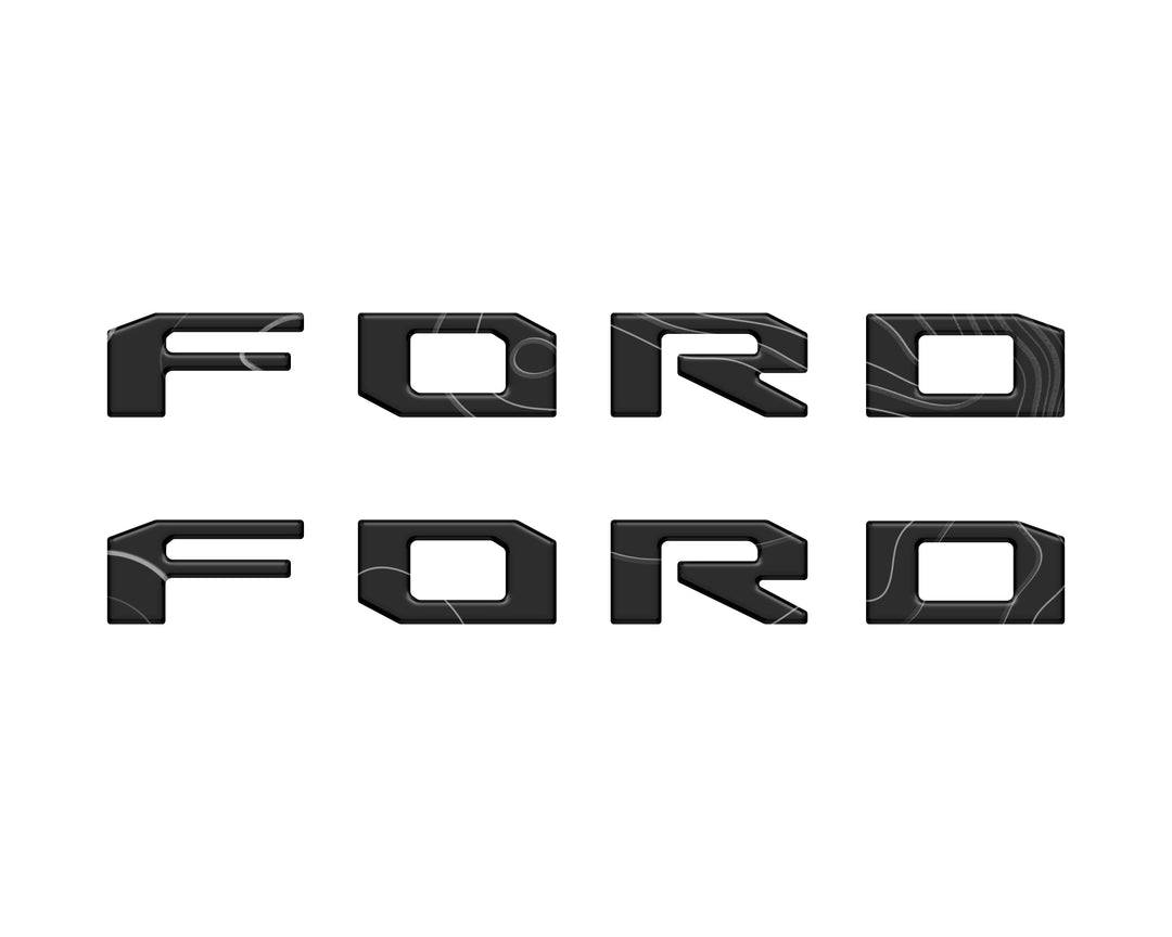 Running Board Letters Fits 2023-2025 Ford Super Duty & F-150