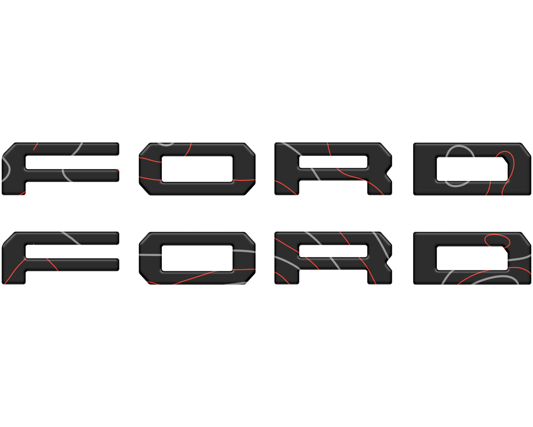 Running Board Letters Fits 2023-2025 Ford Super Duty & F-150