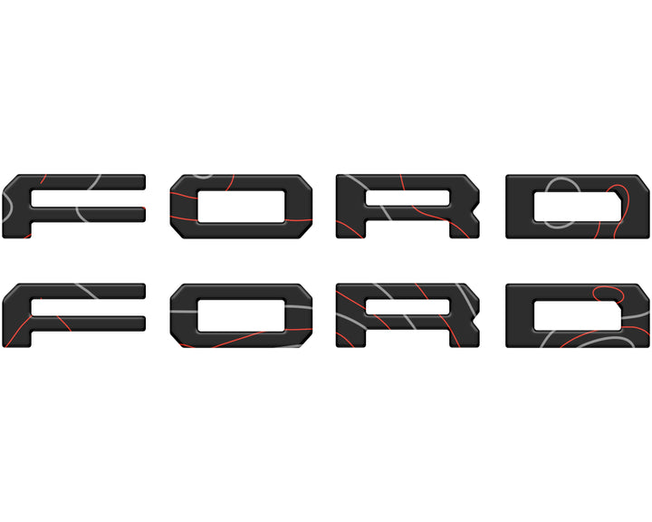 Running Board Letters Fits 2023-2025 Ford Super Duty & F-150