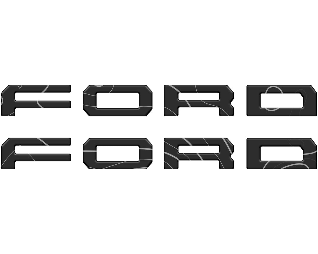 Running Board Letters Fits 2023-2025 Ford Super Duty & F-150