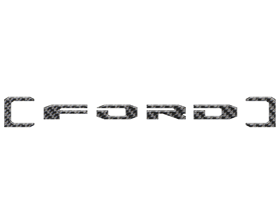 Upper Glove Box Letter Overlays Fits 2023-2025 Ford Super Duty