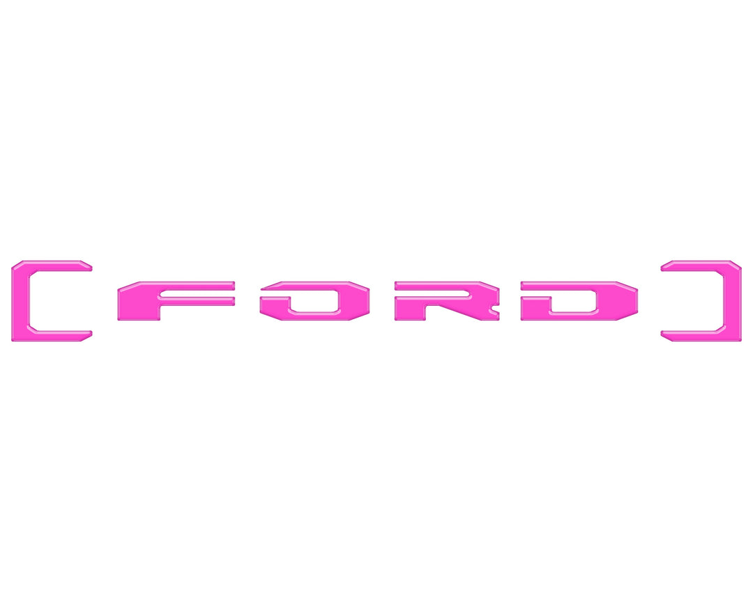Upper Glove Box Letter Overlays Fits 2023-2025 Ford Super Duty
