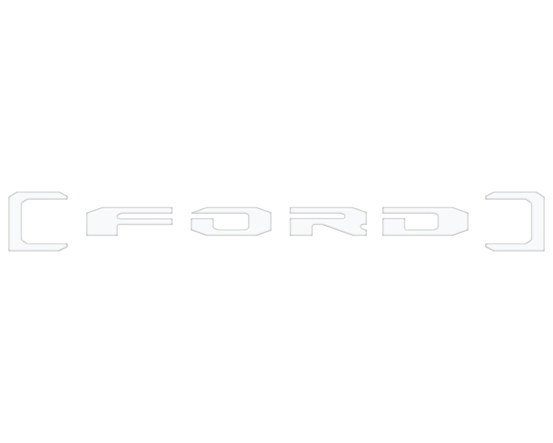 Upper Glove Box Letter Overlays Fits 2023-2025 Ford Super Duty