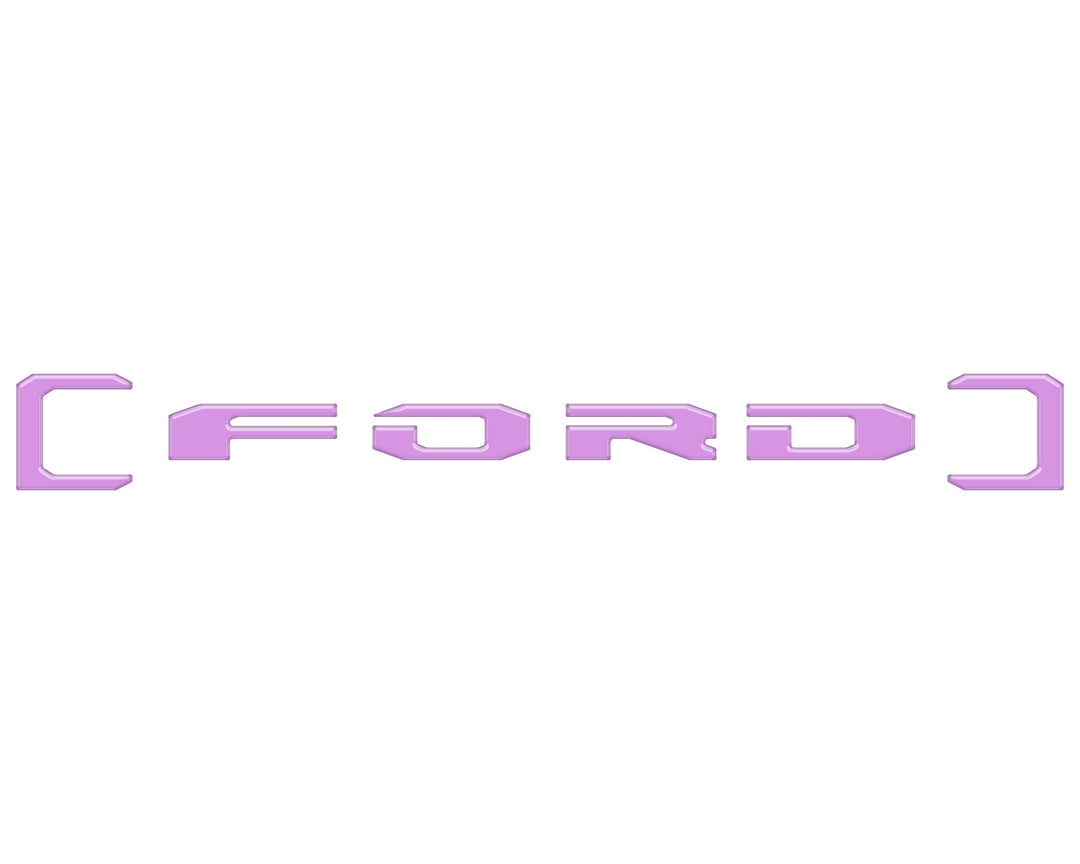 Upper Glove Box Letter Overlays Fits 2023-2025 Ford Super Duty