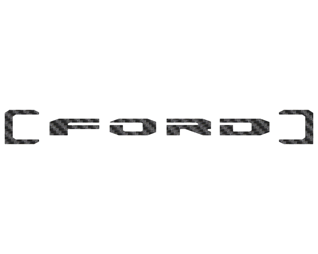 Upper Glove Box Letter Overlays Fits 2023-2025 Ford Super Duty