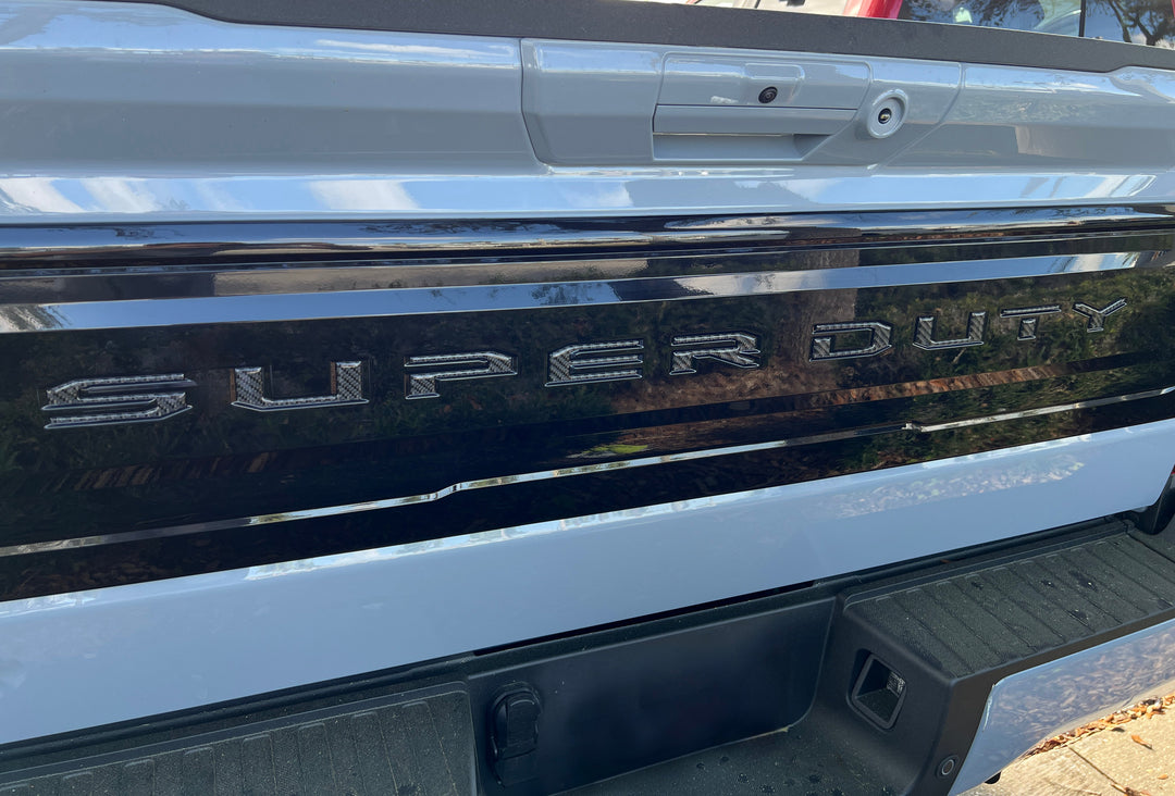 Tailgate Letter Inserts Fits 2025-2025 Ford Super Duty Platinum