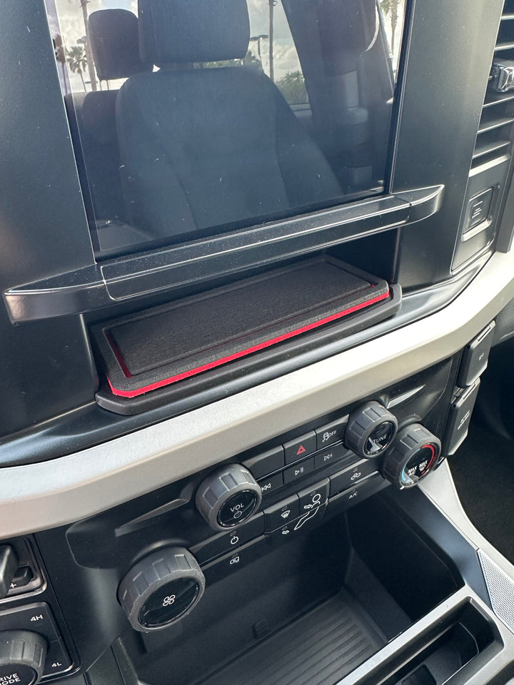 8" Display Screen Center Dash Cubby Foam Inserts Fits 2023-2025 Ford Super Duty