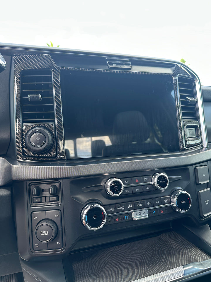 Display Screen Accent Trim Fits 2023-2026 Ford Super Duty
