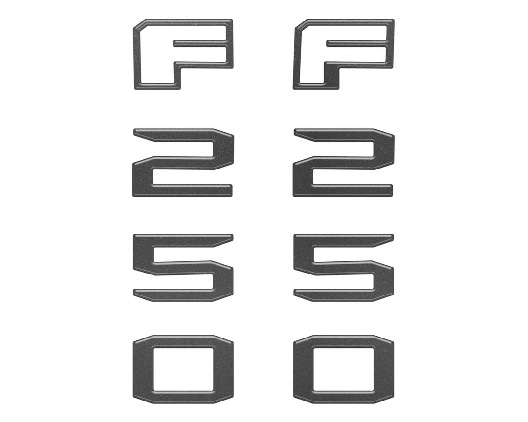 Fender Badge Letter Overlays Fits 2023-2026 Ford Super Duty