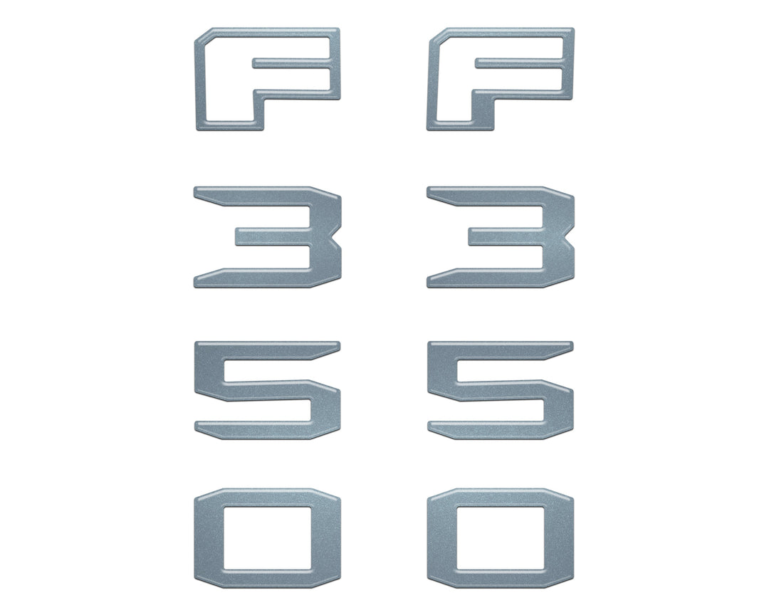 Fender Badge Letter Overlays Fits 2023-2026 Ford Super Duty