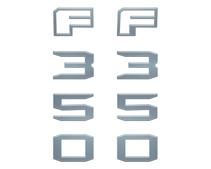 Fender Badge Letter Overlays Fits 2023-2026 Ford Super Duty