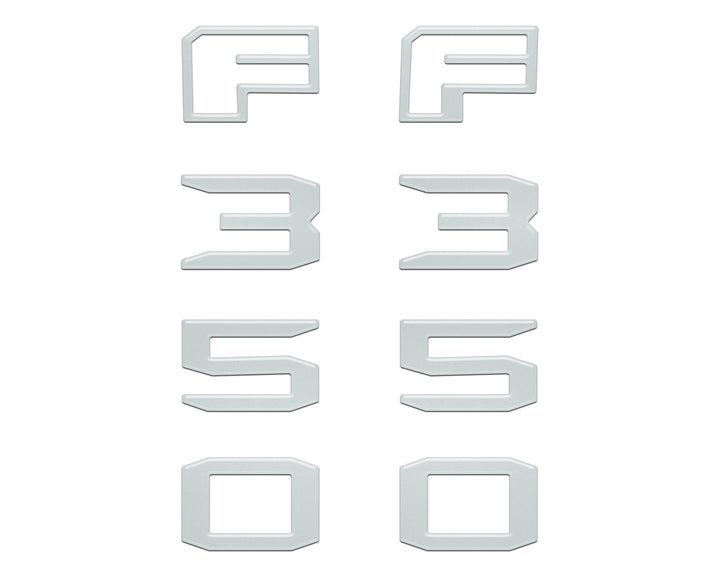 Fender Badge Letter Overlays Fits 2023-2026 Ford Super Duty