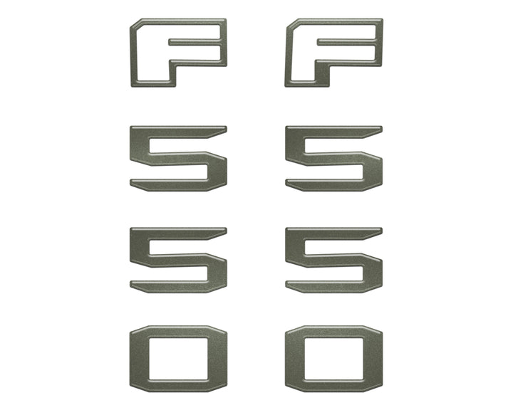 Fender Badge Letter Overlays Fits 2023-2026 Ford Super Duty