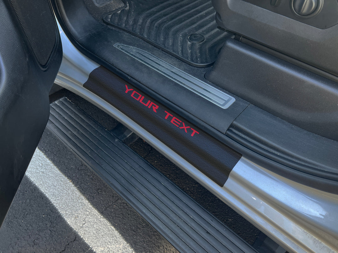 Door Sill Protection Overlays Fits 2014-2025 Chevrolet Silverado + Silverado HD