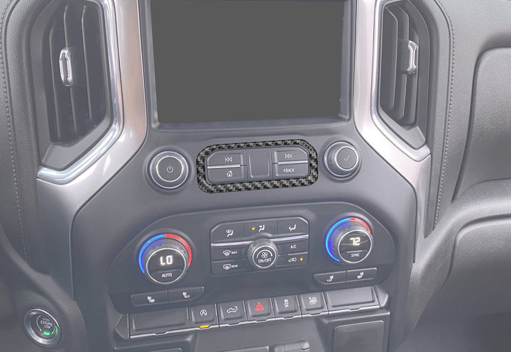 Center Dash Accent Overlay Fits 2019-2021 Chevrolet Silverado