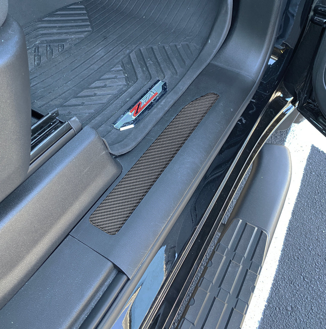 Door Sill Plate Overlays Fits 2019-2025 Chevrolet Silverado