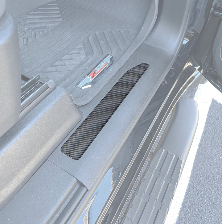 Door Sill Plate Overlays Fits 2019-2025 Chevrolet Silverado