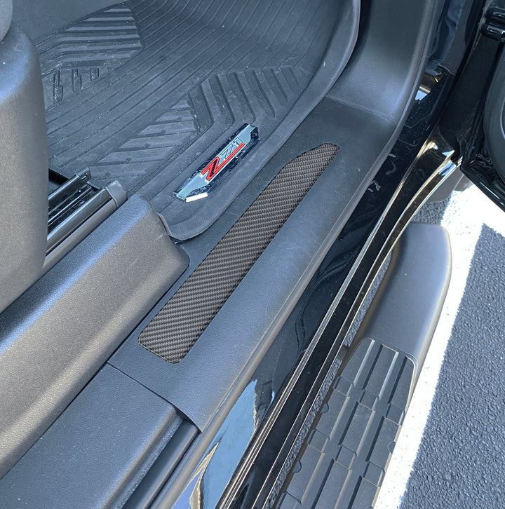 Door Sill Plate Overlays Fits 2019-2025 Chevrolet Silverado