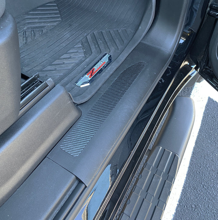 Door Sill Plate Overlays Fits 2019-2025 Chevrolet Silverado