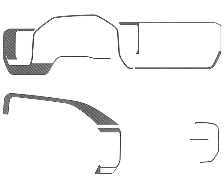 Dash Accent Trim Fits 2022-2025 Chevrolet Silverado