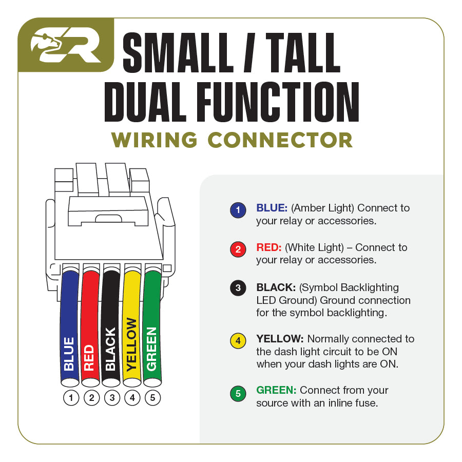 Dual Function Toyota OEM Style "AMBER &amp; WHITE" Switch Small Style