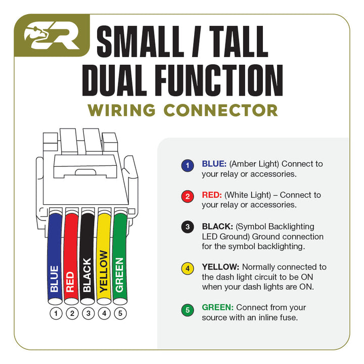 Dual Function Toyota OEM Style "AMBER &amp; WHITE" Switch Small Style
