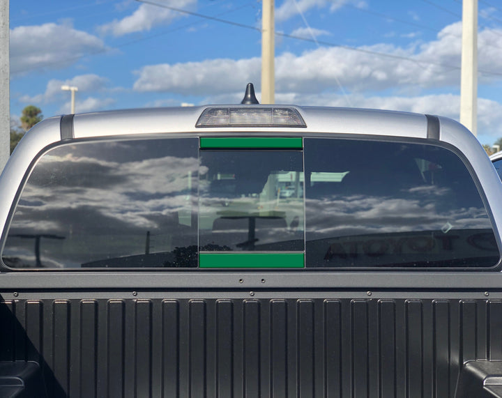 Rear Power Sliding Window Accent Overlays Fits 2016-2023 Toyota Tacoma