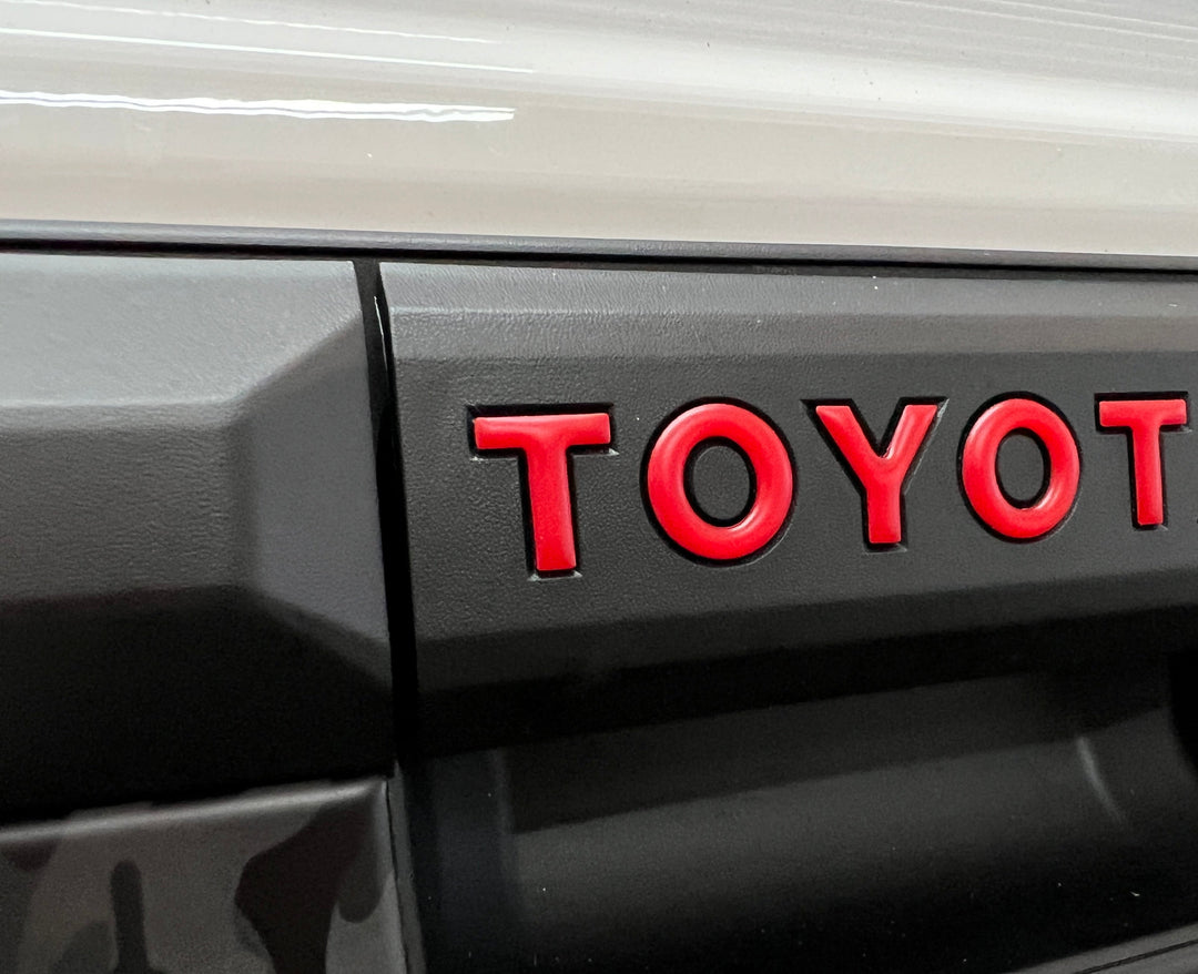 Tailgate Handle Letter Inserts Fits 2024-2025 Toyota Tacoma