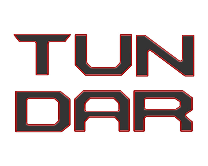 Lower Grille Letter Inserts Fits 2022-2025 Toyota Tundra