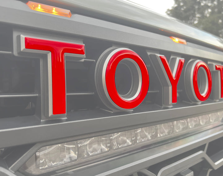 TRD Pro Grille Letter Overlays Fits 2022-2025 Toyota Tundra & 2023-2025 Toyota Sequoia