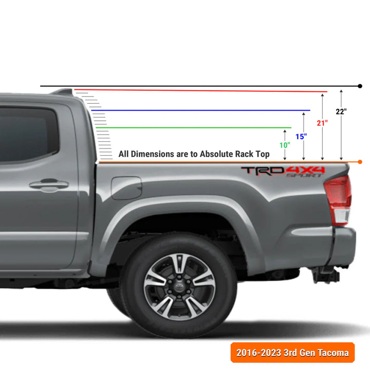 XTR1 BED RACK - TOYOTA TACOMA