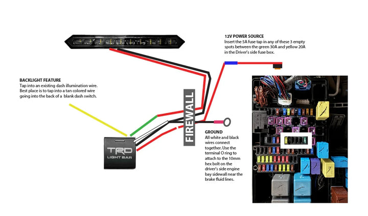 TRD Light Bar Dash Switch