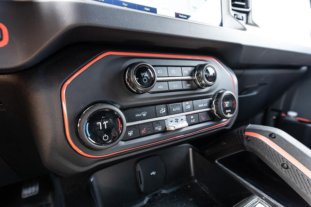 AC Controls Outline (Printed Series Vinyl) - 2021+ Bronco