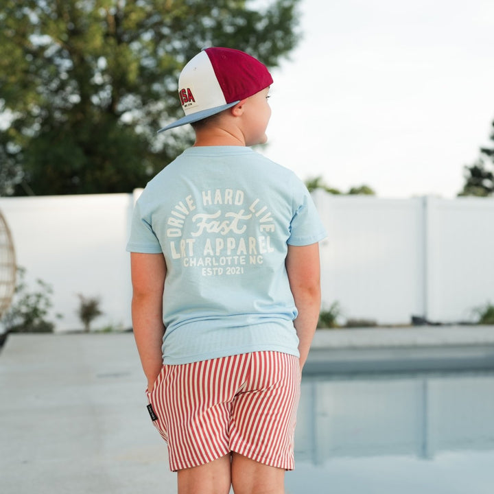 APEX LIVE FAST TEE - CLOUD BLUE