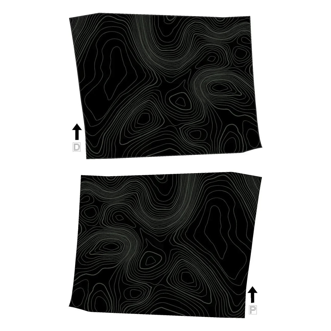Topographic Interior Door Handle Overlays - 2024+ Land Cruiser