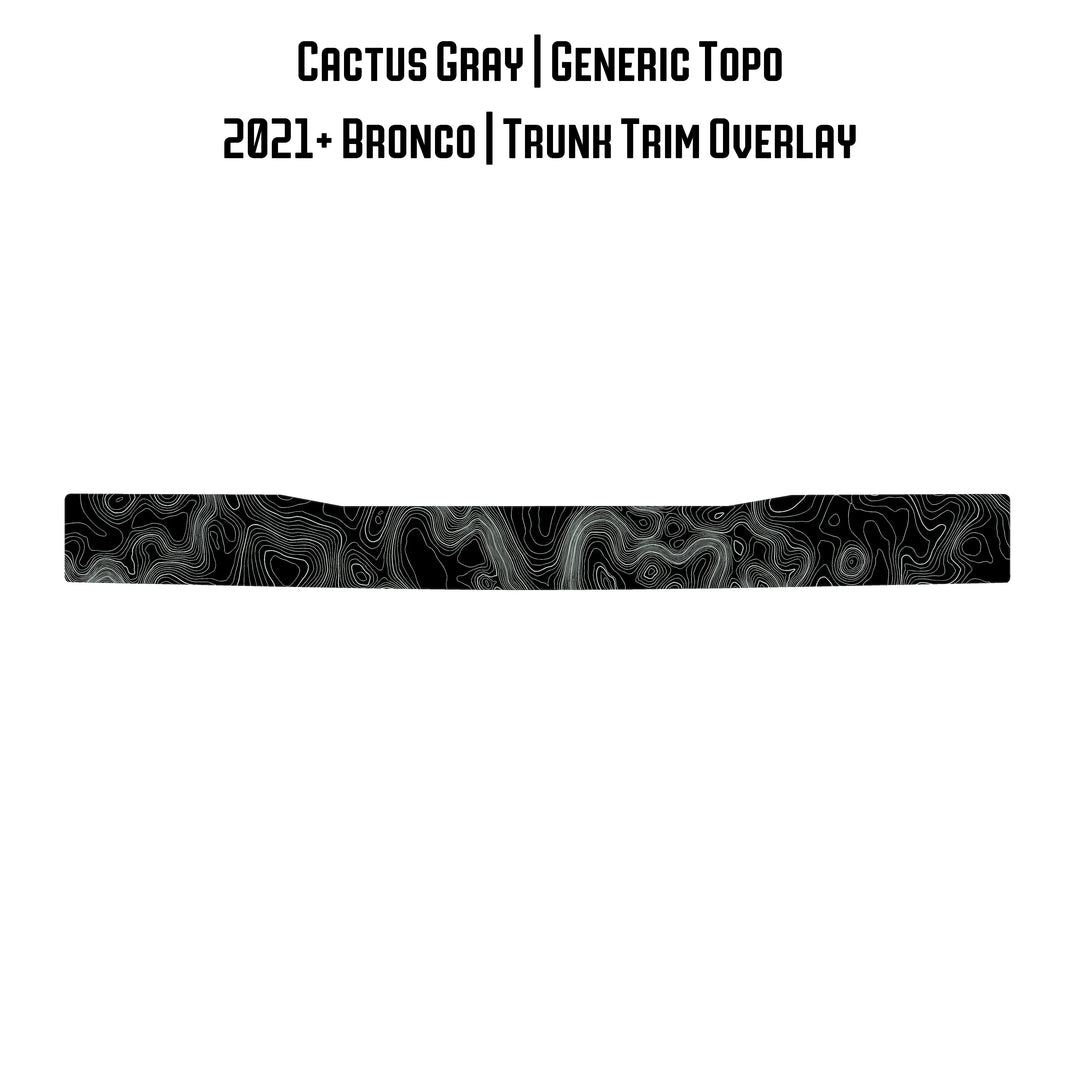 Topo Trunk Trim Overlay / Protector - 2021+ Bronco