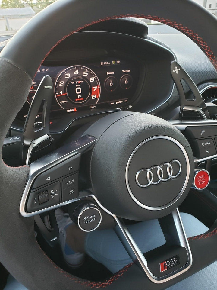 CNC Audi DSG Shifter Paddle Extensions - 17 R8 V10+ RS3 TTRS RS5