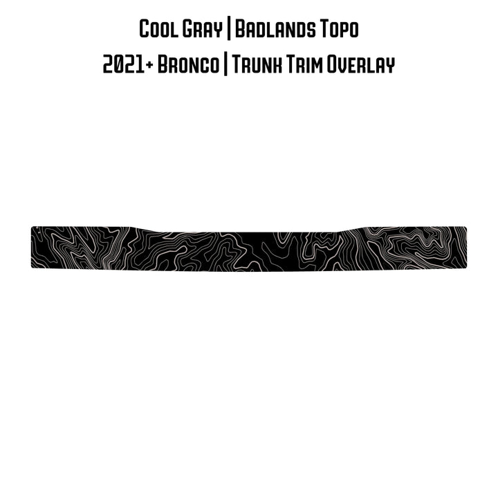 Topo Trunk Trim Overlay / Protector - 2021+ Bronco