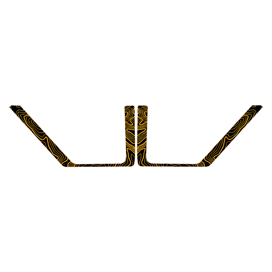 Topo Rear Door Net Trim Overlay Kit (Printed Series) - 2021+ Bronco