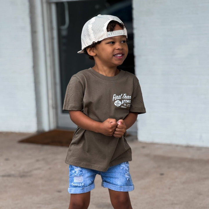 FINAL TRACK ATTACK TEE - MILITARY GREEN