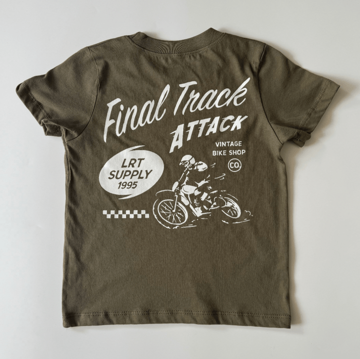 FINAL TRACK ATTACK TEE - MILITARY GREEN