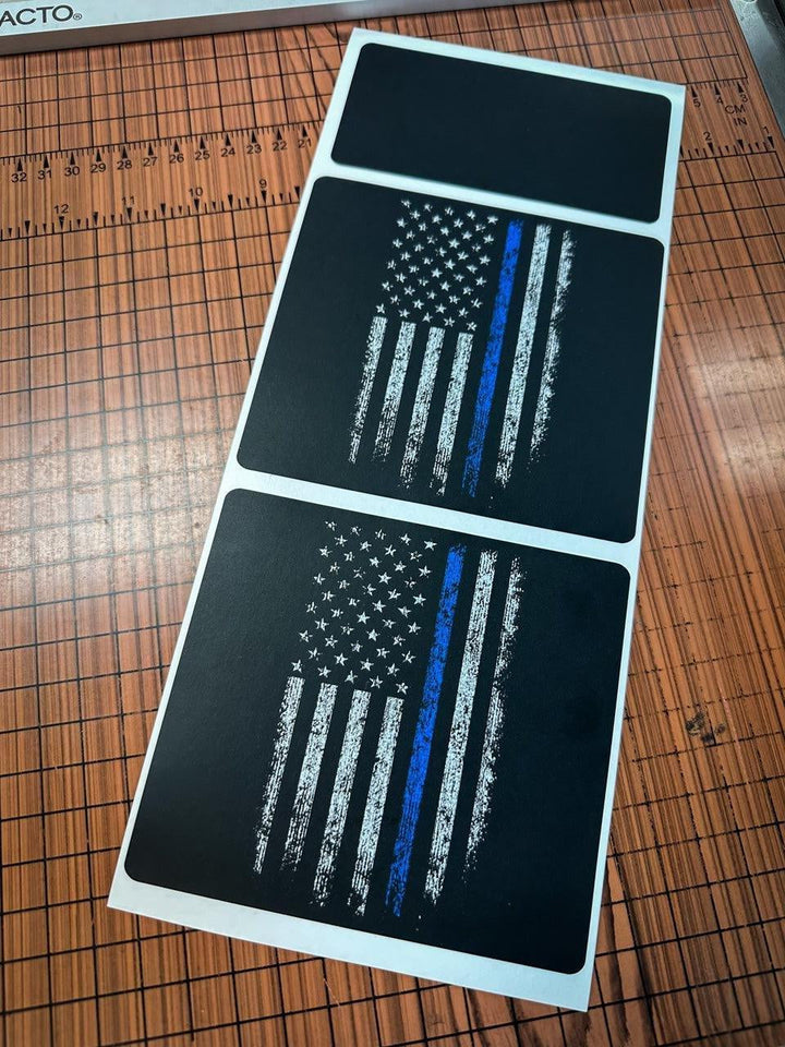 American Flag Sun Visor Warning Overlays - 2024+ Land Cruiser