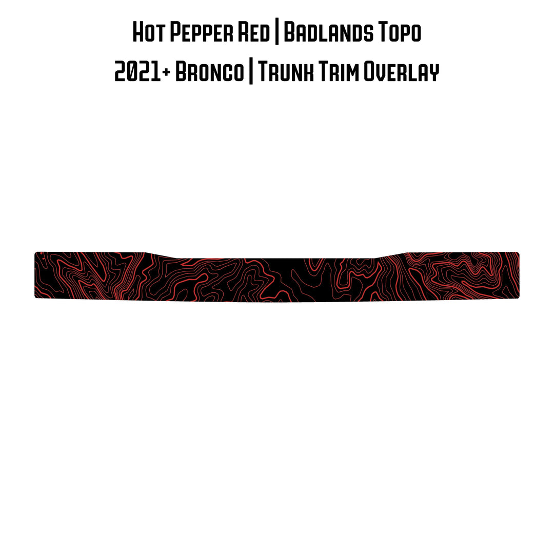 Topo Trunk Trim Overlay / Protector - 2021+ Bronco