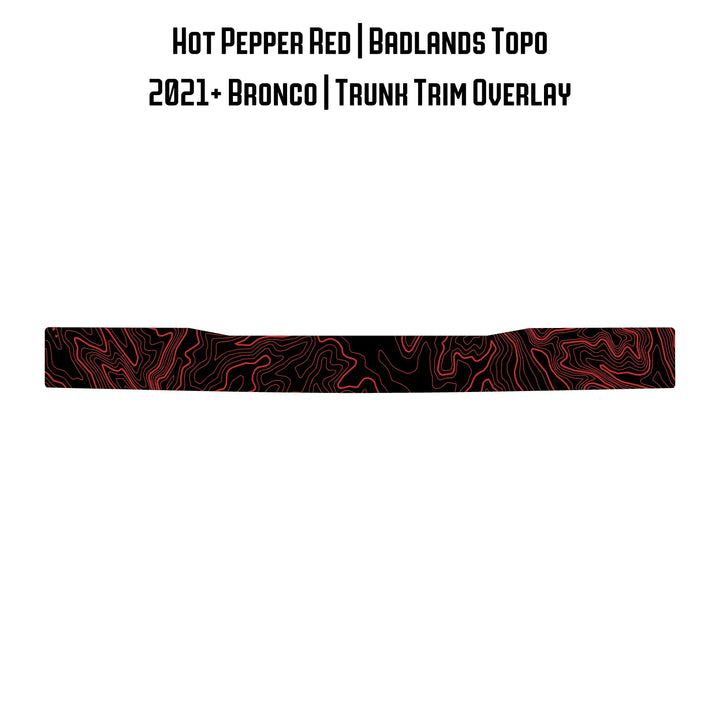 Topo Trunk Trim Overlay / Protector - 2021+ Bronco