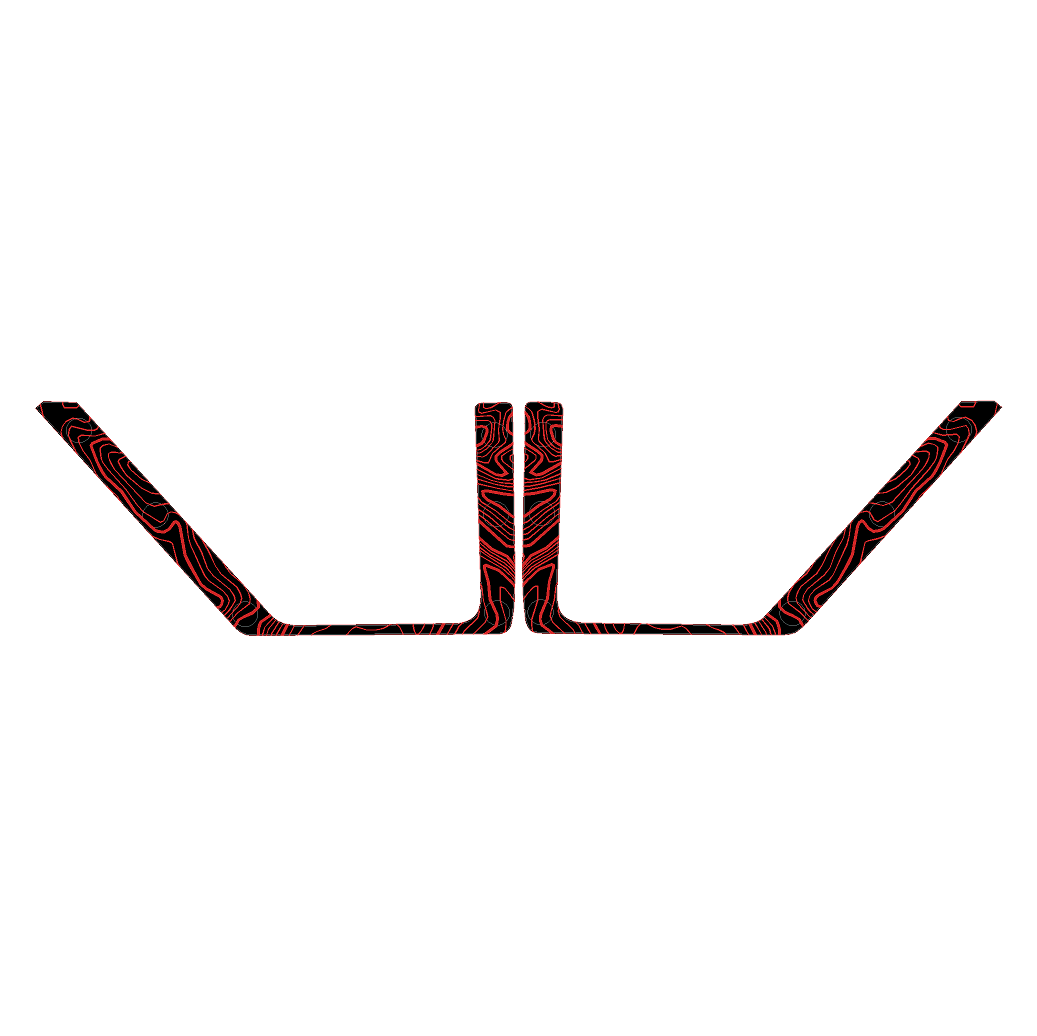 Topo Rear Door Net Trim Overlay Kit (Printed Series) - 2021+ Bronco
