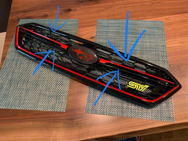 Japanese Style Grille Pinstripe - 2018-2021 WRX &amp; STI