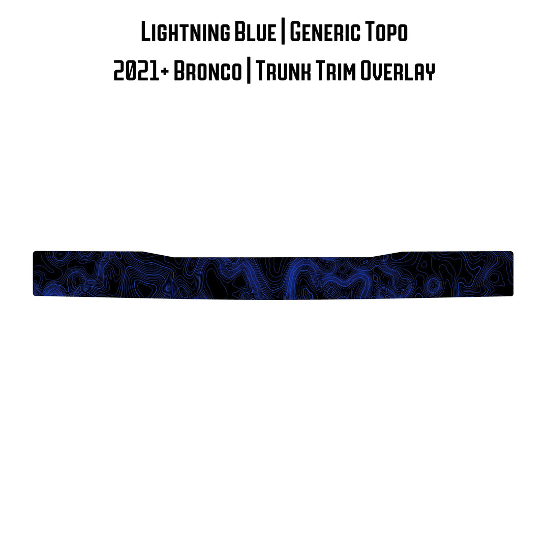 Topo Trunk Trim Overlay / Protector - 2021+ Bronco