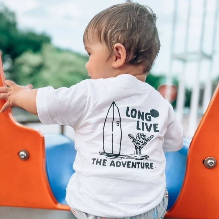 LONG LIVE THE ADVENTURE TEE - WHITE