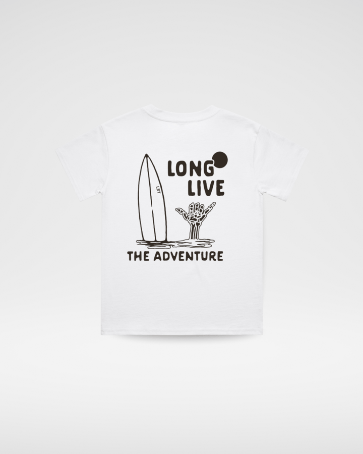 LONG LIVE THE ADVENTURE TEE - WHITE