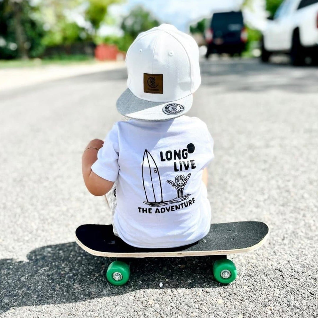 LONG LIVE THE ADVENTURE TEE - WHITE